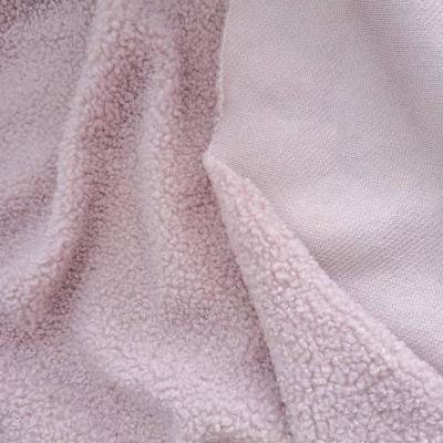 China 100% Soft Comfy High Quality Single Polyester Stretch Sherpa Teddy Plush Fleece Warm Comfy Anti Pilling Fabric For Covering Hoodies for sale