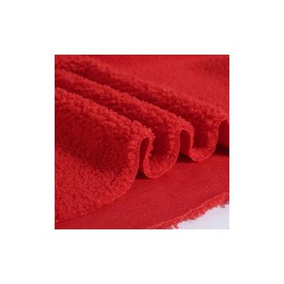 China New Design 400gsm Fashion Stretch High Density Thicken Various Styles Teddy Fleece Fabric For Autumn Winter Coat for sale