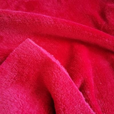 China Hot Selling Baby Stretch Double Sided 100% Polyester Coral Fleece Fabric Double Sided Flannel For Nightgown Covering Pilou for sale