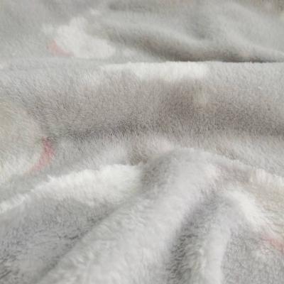 China Wholesale factory price polyester flannel print 100% stretch plush coral fleece fabric for baby blankets for sale