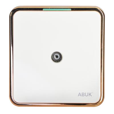 China ABUK TV Socket Stream Rack Residential/Multipurpose 250V 3*3 Wall Inches Home Electrical Outlet Metal Outlet Plastic Material Panel for sale