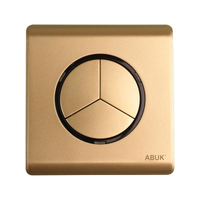 China ABUK 3 Way Wall Switch 10A 250V Strip 2 Way Touch Modern Flush Mount Light Electric Switch For Nigeria Home Maker 86*86mm for sale