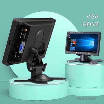 China Speaker Cheap 7 Inch IPS Monitor Led Mini Desktop Pc Screen Lcd Computer Monitor With VGA HD-MI for sale