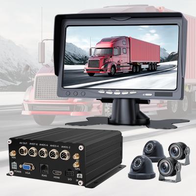 China Mobile Mini Dvr 4ch CCTV Camcorder With Sim Card Sd 4g Gps Kit H.264 Vehicle Black Box Mdvr Full AHD 1080p For Truck School Bus MDVR401 for sale