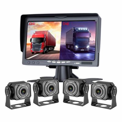 China Bus 7inch Car Dash Camera 1080p Split Screen Parking Recorder 4 Auto Dash Camera Dash Cam Dvr Recording Smart For Truck RV Van Bus for sale