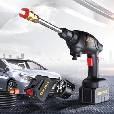 China New China-chic Portable High Pressure Washing Kit Foam Car Washer Spray Lithium Battery Cordless Automatic Gun Gasket Cordless Electric Gun for sale