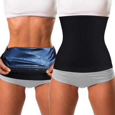 China Body Shaper Sweat Belt Sauna Slimming Trainer Slim Wrap Bodybuilding Workout Waist Trimmer TENNEIGHT Back Support For Women for sale