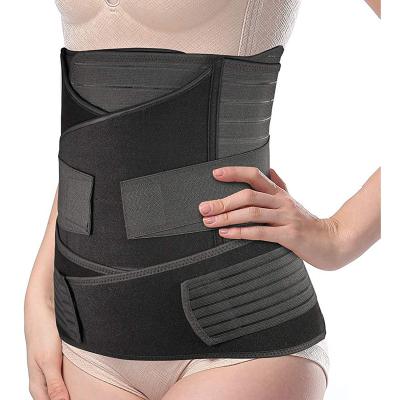 China TENNEIGHT Breathable Postpartum Belly Support Band Recovery Tummy Slimming Belt Body Shaper Waist Trainer For Women for sale