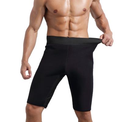 China TENNEIGHT High Elastic Neoprene Sauna Shorts Men Bodybuilding Slimming Elastic Body Shaper Fitness Sports Tracksuit for sale