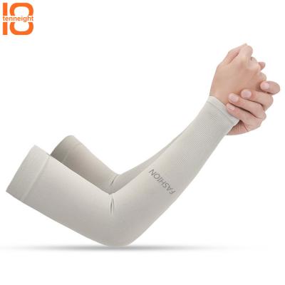 China Custom Anti-UV Summer Protective Sports Golf UV Long Cool Arm Finger Outdoor Cycling Sleeve for sale