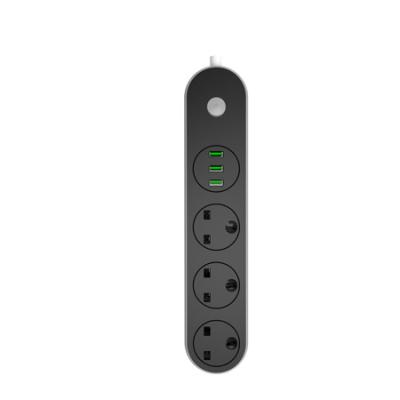 China UK Newest 110V-250V 2500W 10A 3 Plug 6 USB Ports Power Strip Extension Socket Residential/General Purpose Special For UK Market for sale