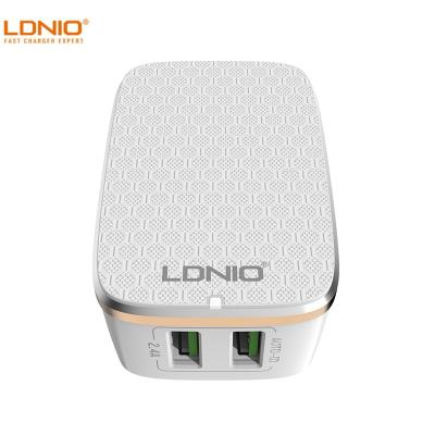 China Hot Selling Cell Phone LDNIO Original Manufacturer 2.4 A 2 USB Wall Charger for sale