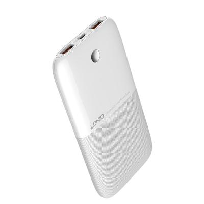 China LDNIO PR1009 Dual USB Power Supply Energy Capacity 10000 mAh High Ultra-thin Portable Polymer Battery Power Bank for sale