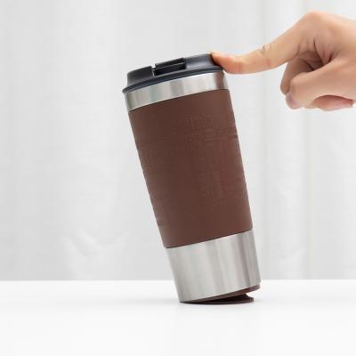 China 2020 Durable Stainless Steel Coffee Mug 450ml Vacuum Vacuum Suction Coffee Magical Travel Thermal Spill Water Mug Ever With Suction Base 2020 for sale