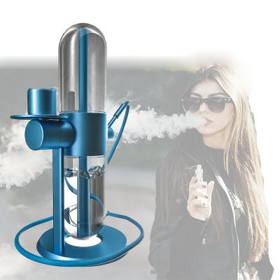 China Durable Smoking Accessories Wookah Sheesha Shesha 360 Degree Rotation Capsule Glass Shisha Gravity Hookah Set for sale