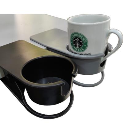 China Sustainable Multifunctional Plastic Coffee Table Desktop Mug Clip Holder Cup Water Holder Cupholder for sale