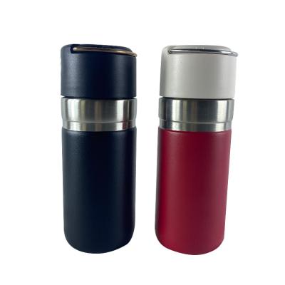 China PORTABLE Double Wall Stainless Steel Coffee Mug Travel Reusable Thermo Insulated Cup With Handle for sale