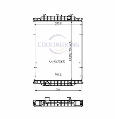 China Engine Cooling System Water Cooling Radiator For Renault D 2013 - For Volvo Florida 210 240 Truck Radiator 637879 for sale