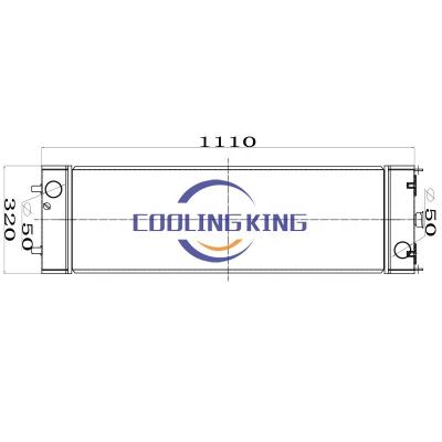 China Aluminum excavator water cooling radiator for komastu PC200-8 PC200-7 PC200-6 PC240 PC2000-8 for sale