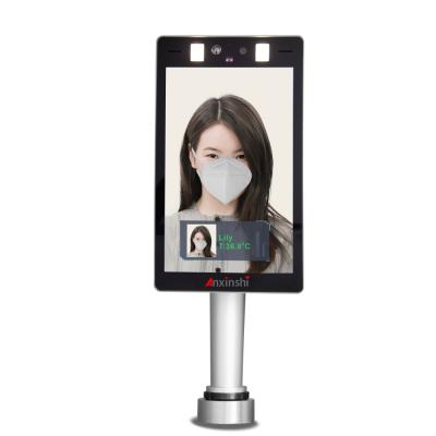 China Siren Body Temperature Measurement Monitor Built-in Camera and Face Recognition with Multi Language IP Thermal Camera for sale