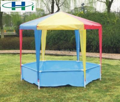 China Sun Shelter Hexgonal PE Kids Pool And Gazebo for sale