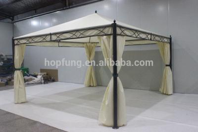 China 2017 Hot Selling Sun Shelter Glass Roof Gazebo With Professional Technical Support for sale