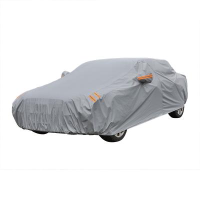 China New Water Resistant PVC Car Cover Sunscreen Heat Insulation Car Sunshade Rain Cover 2XL Class 99% Suitable Cars for sale