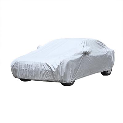 China Thick Polyester Fiber Car Cover Heat Insulation General UV Resistant Dustproof Waterproof Anti-scratch Thick Car Cover for sale