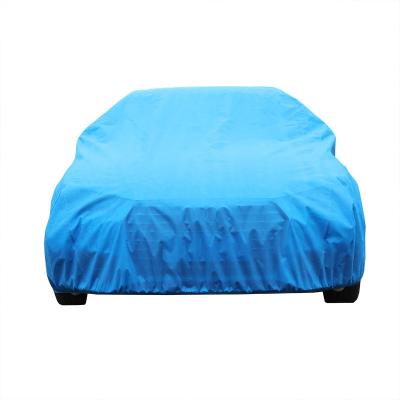 China Water Resistant Factory Supply Mid Size Universal Car Cover Custom Blue Nonwoven Sunscreen Heat Insulation Dustproof Rainproof VOC Full Car Cover for sale