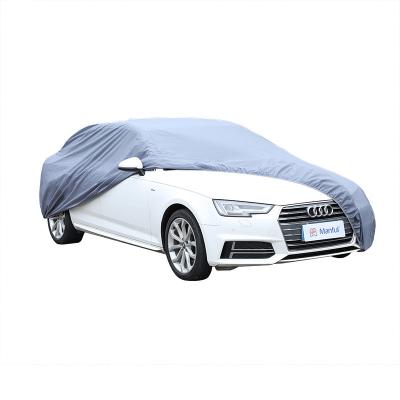 China Custom Universal Four Seasons Car Cover 2XL Water Resistant Single Size Plus Light Cotton Carcovers Gray Style Car Cover for sale