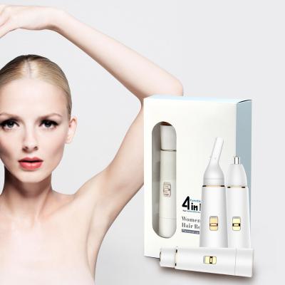 China Household CVB-890B 4 in 1 Painless Lady Shaver /Epilator/Electric Eyebrow Razor Women Painless Hair Remover for sale