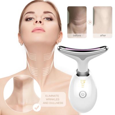 China Anti Skin Revitalizer CVB-105 LED Light Neck Wrinkle Removal Machine Wrinkle Massager Therapy Neck Care Beauty Tool for sale