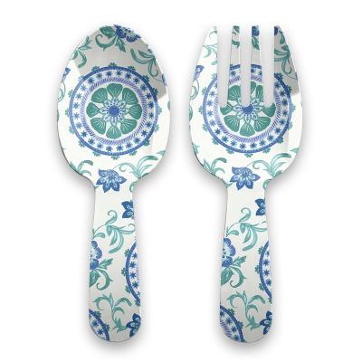 China Melamine Salad Serving Set European Style Hot Selling High Quality High Quality Multi Purpose Pairs for sale