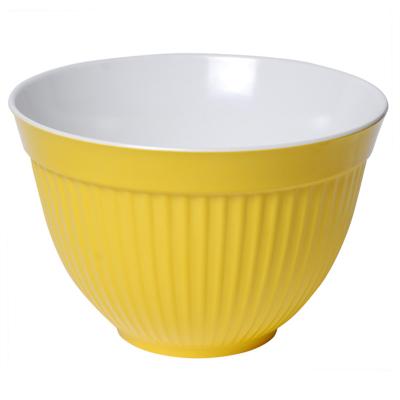 China 8 Inch High Quality Melamine Double Walled Double Walled Purpose Multi Purpose Mixing Bowl With Non Slip Silicon Bottom for sale