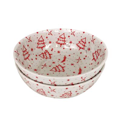 China High Quality Durable Durable Hard Plastic Melamine Pasta Salad Snack Cereal Bowl Viable Printed Inside And Outside for sale