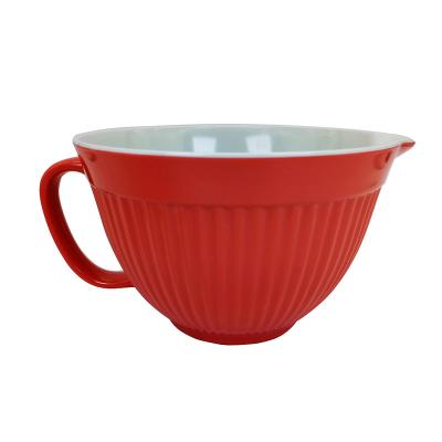 China Large reusable high quality durable melamine batter bowl workable for mixing flour or cake prep for sale