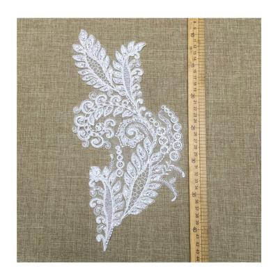 China JORICE Viable Unique Design Sequin Embroidery LaceHigh Quality Lace Applique For Wedding Dress for sale