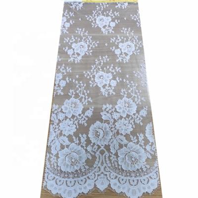 China Viable French High Quality Tulle Lace Fabric Embroidery For Wedding Dress Fabric for sale