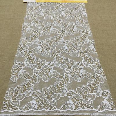 China JORICE Viable High Quality White Lace Embroidery Fabric Luxury Lace Fabric For Women Dress for sale