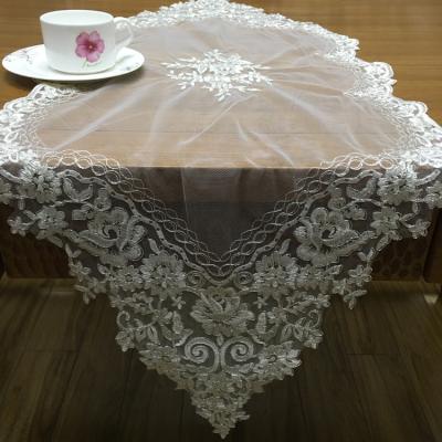 China JORICE wholesale price embroidery lace waterproof hot selling tablecloth for wedding for sale