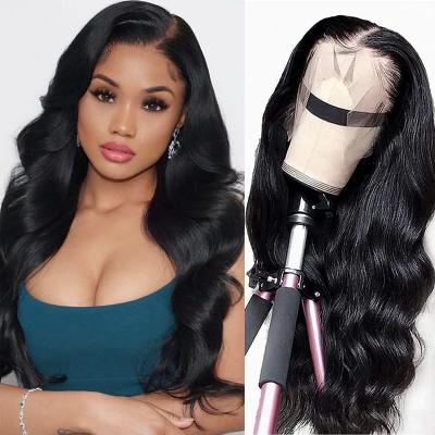 China cheap seller 100% Virgin Hair Human Hair Wig 13x4 Lace Up Unprocessed Virgin Remy Hair Human Hair Wigs Body Wave Front Hair Wigs for sale