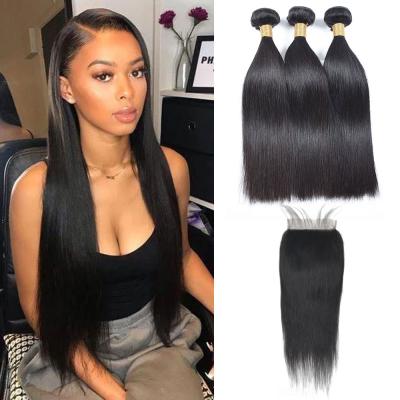 China Brazilian Straight/Wave Extensions/Curly Wholesale Price Unprocessed Virgin Human Hair Straight Hair Bundle for sale