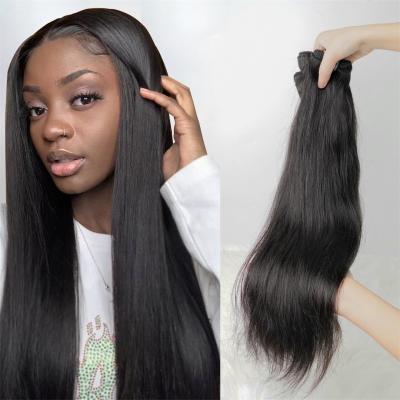 China Original Wave Weave / Curly / Straight Hair Cuticle Aligned Virgin Hair Straight Bundles Grade 9y 10y 12y Hair Extensions for sale