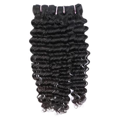 China Straight / Wave / Deep Wave Hair 100% Brazilian Curly Grade 12a Human Hair Bundles Unprocessed Virgin Hair Extensions for sale