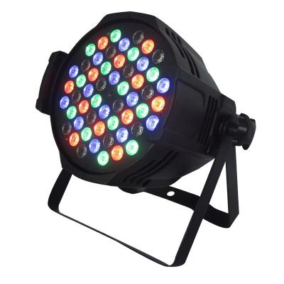 China Theme Park 54PCS Professional 3W 4 in 1 COB Led RGBW Led White and Warm White DJ Stage Light LED Control Party DMX512 Battery Cable Par Light for sale