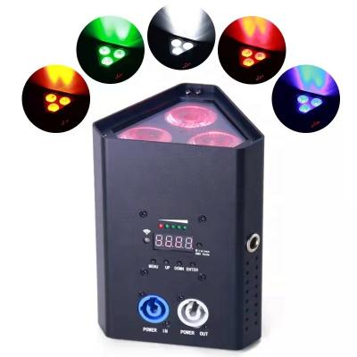 China Hot Selling 3PCS 18W Theme Park High Brightness 6 In 1 LED APP Battery Light Nightclub Stage Light Control Led Par Light for sale