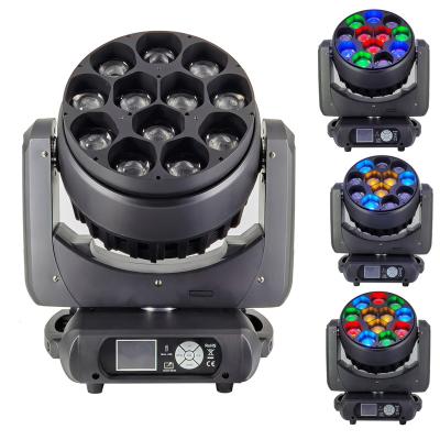 China Wonderful Wash 12PCS 40W Professional High Power RGBW LED Macro Control Stage Club Light Beam Moving Head Light for sale