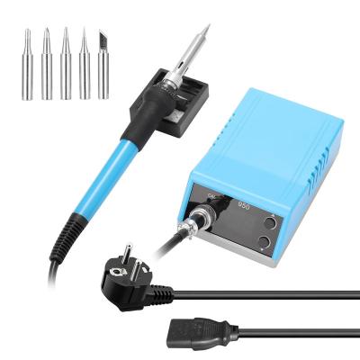 China High Quality Portable 60W Digital Rework BGA Temperature Adjustable Soldering Station/Welding Soldering Pen Set with Stand and 5 Spare Tips for sale