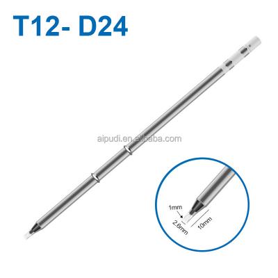 China Good bit original price T12 series soldering iron tips T12-D24 soldering iron accessory for soldering station T12/FX-951 for sale