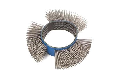 중국 Monti 23mm Straight Carbon Steel Bristle Laster Belts for Removes Corrosion 판매용